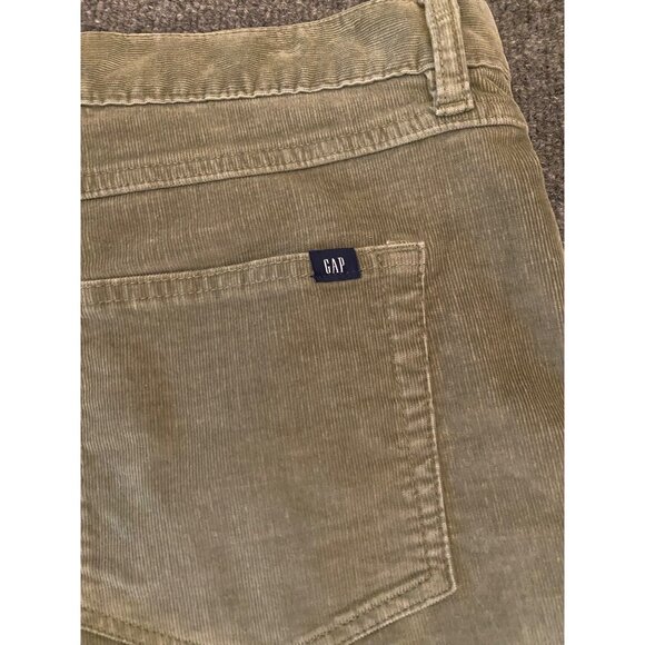 GAP 3.5"‎ Corduroy Shorts Women 14 Moss Soft Stretch Casual Outdoor Raw Edge Hem - Picture 5 of 12